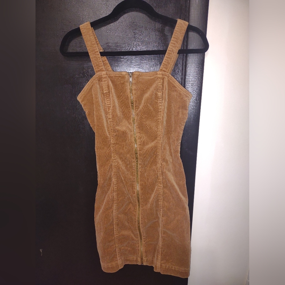 SO Light Brown Corduroy Dress